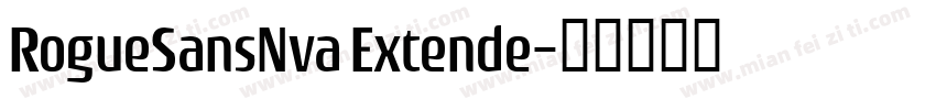 RogueSansNva Extende字体转换